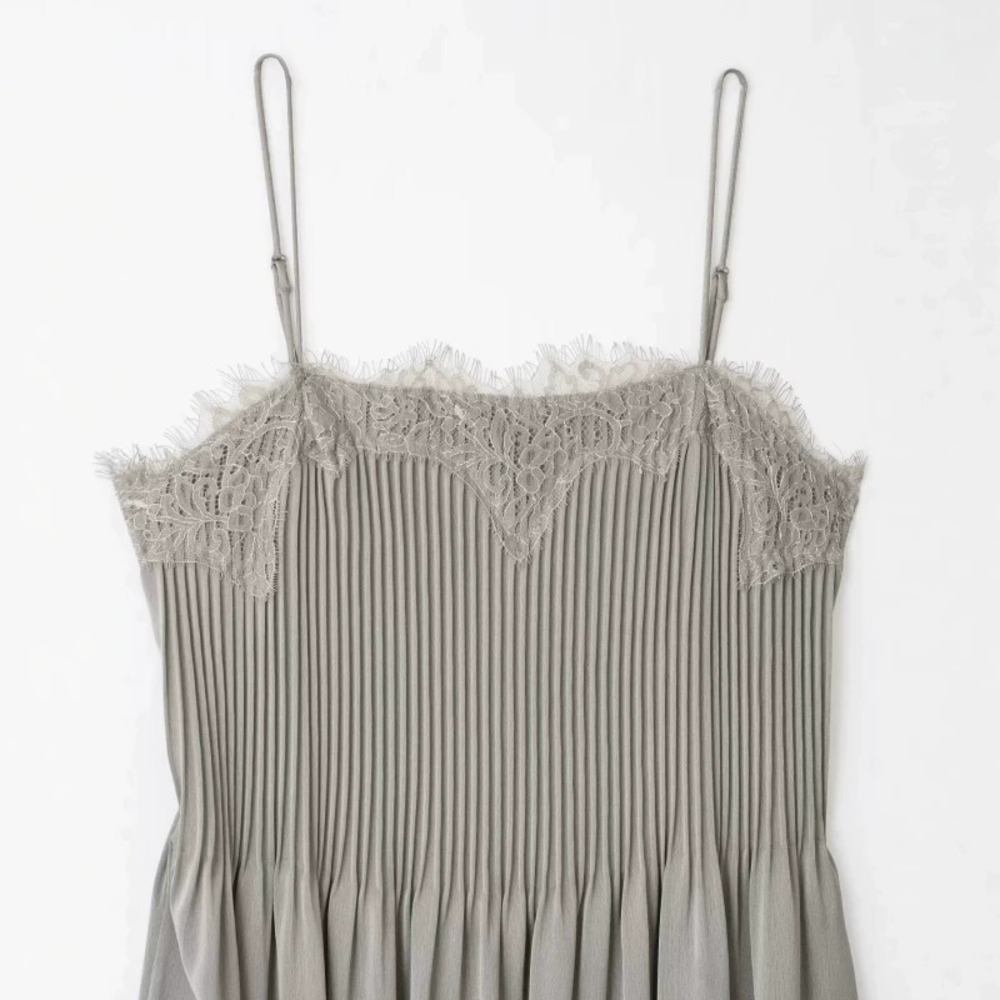 ZARA Soft Simple Lace Trim Dress